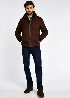 Merriman Men’s Leather Jacket – Walnut