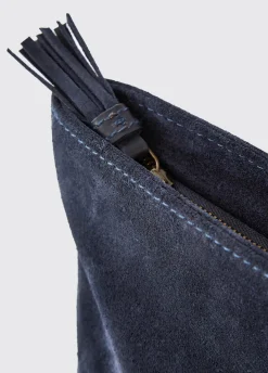 Millymount Ladies Suede Clutch - French Navy