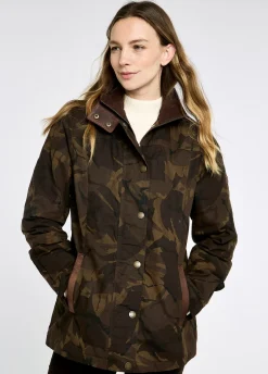 Mountrath LTD Women's Limited edition waxed cotton jacket - Brown Camo
