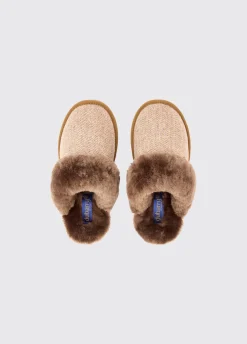 Mullingar Women’s mule slippers - Camel