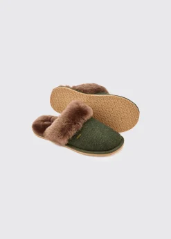 Mullingar Women’s mule slippers - Olive