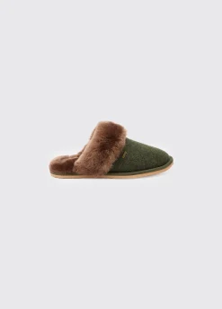 Mullingar Women’s mule slippers - Olive