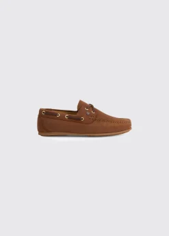 Neptune Ladies Soft Leather Deck Shoe - Caramel