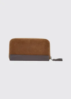 Northbrook Ladies Suede Purse - Camel