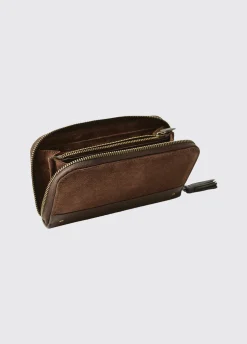 Northbrook Ladies Suede Purse - Cigar