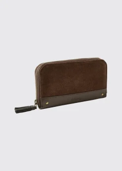 Northbrook Ladies Suede Purse - Cigar