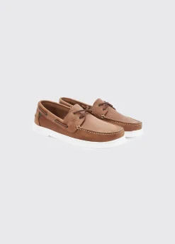 Oceania Mens dubarrylite™ Two Eye-Tie Moccasin - Chestnut