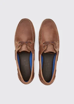 Oceania Mens dubarrylite™ Two Eye-Tie Moccasin - Chestnut