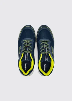 Palermo Men's Lightweight Sporty Trainer - Navy/Citrus