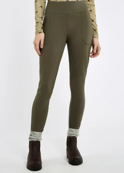 Pepperwort Women's water repellent leggings - Olive