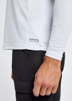 Piraeus Men's Long Sleeve Technical Polo - White