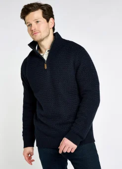 Power Men's Zip neck sweater - Navy