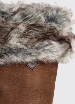 Raftery Ladies Faux Fur Boot Liners - Sable