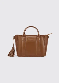 Ramelton Medium Size Leather Handbag - Caramel