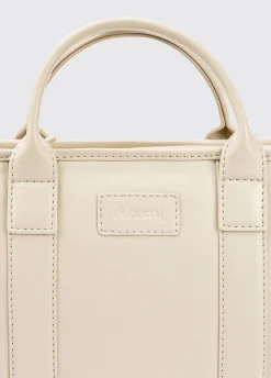 Ramelton Medium Size Leather Handbag - Oyster