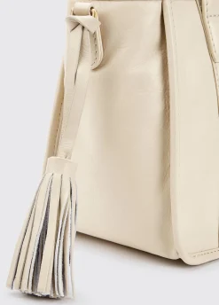 Ramelton Medium Size Leather Handbag - Oyster