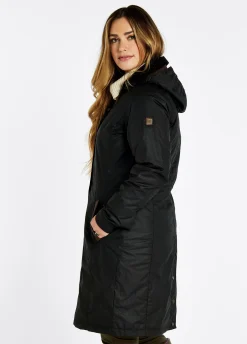 Redington Ladies Long Wax Coat - Black
