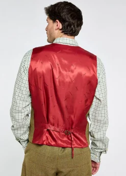 Redwood Men's Tweed Waistcoat - Elm