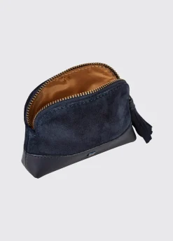 Richmond Ladies Suede Purse - French Navy