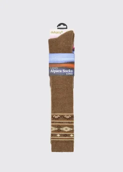 Rolestown Fair Isle Alpaca socks - Elk