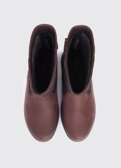 Roscommon Ladies Country Boot - Navy/Brown