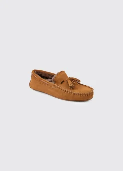 Rosslare Women's Moccasin Slipper - Sand