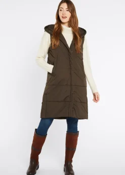Ryan Women’s Hooded Gilet - Olive