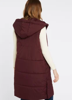 Ryan Women’s Hooded Gilet - Ox Blood