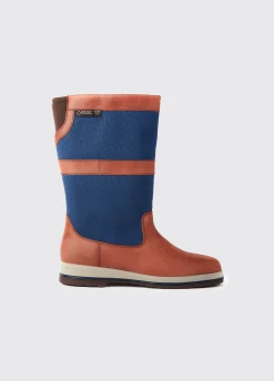 Shamrock Ladies ExtraFit™ Sailing Boot - Navy/Brown
