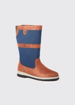 Shamrock Ladies ExtraFit™ Sailing Boot - Navy/Brown
