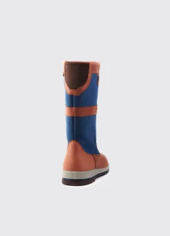 Shamrock Ladies Sailing Boot - Navy/Brown