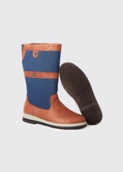 Shamrock Men's ExtraFit™ Sailing Boot - Navy/Brown