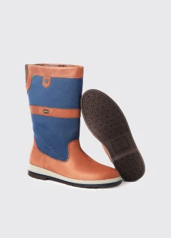 Shamrock Men's Sailing Boot - Navy/Brown