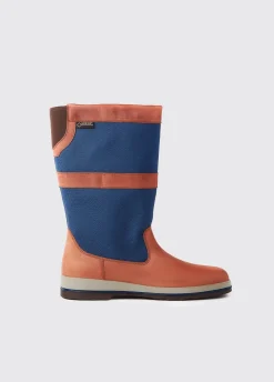 Shamrock Men's Sailing Boot - Navy/Brown