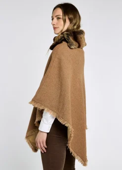 Silverfir Tweed Poncho - Camel Twill