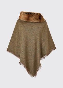 Silverfir Women's Tweed Poncho - Burren