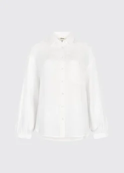 Silvergrass Women’s Relaxed Linen Shirt - White