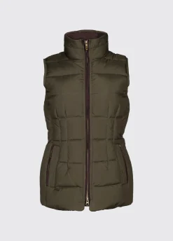 Spiddal Quilted Gilet - Olive