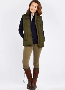 Spiddal Quilted Gilet - Olive