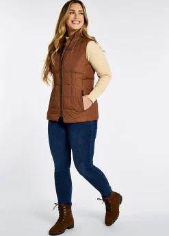 Spiddal Quilted Gilet - Walnut