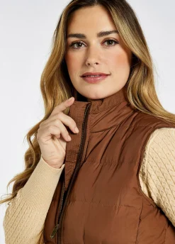 Spiddal Quilted Gilet - Walnut