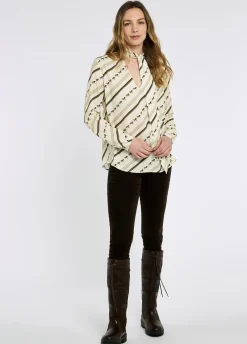 Sweetalison Women's tie-neck blouse - Ivory