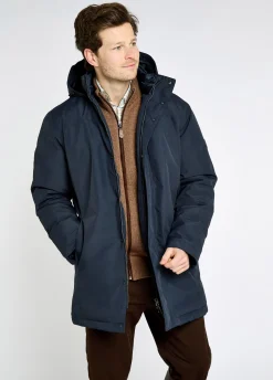 Swiftsheath Men’s waterproof, hooded down parka - Navy