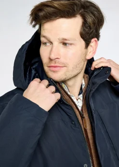 Swiftsheath Men’s waterproof, hooded down parka - Navy