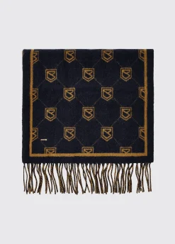 Templehouse Ladies Wool Scarf - Navy