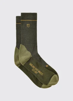 Tintern Mens Short PrimaLoft® Sock - Olive