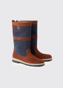 Ultima Men's Sailing Boot - Navy/Brown