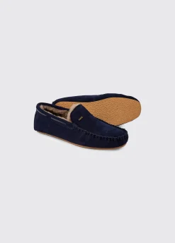 Ventry Men's Moccasin Slipper - French Navy