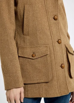 Willow Women's tweed utility jacket - Camel Twill