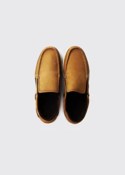 Yacht Men's Slip-On Deck Shoe - Brown